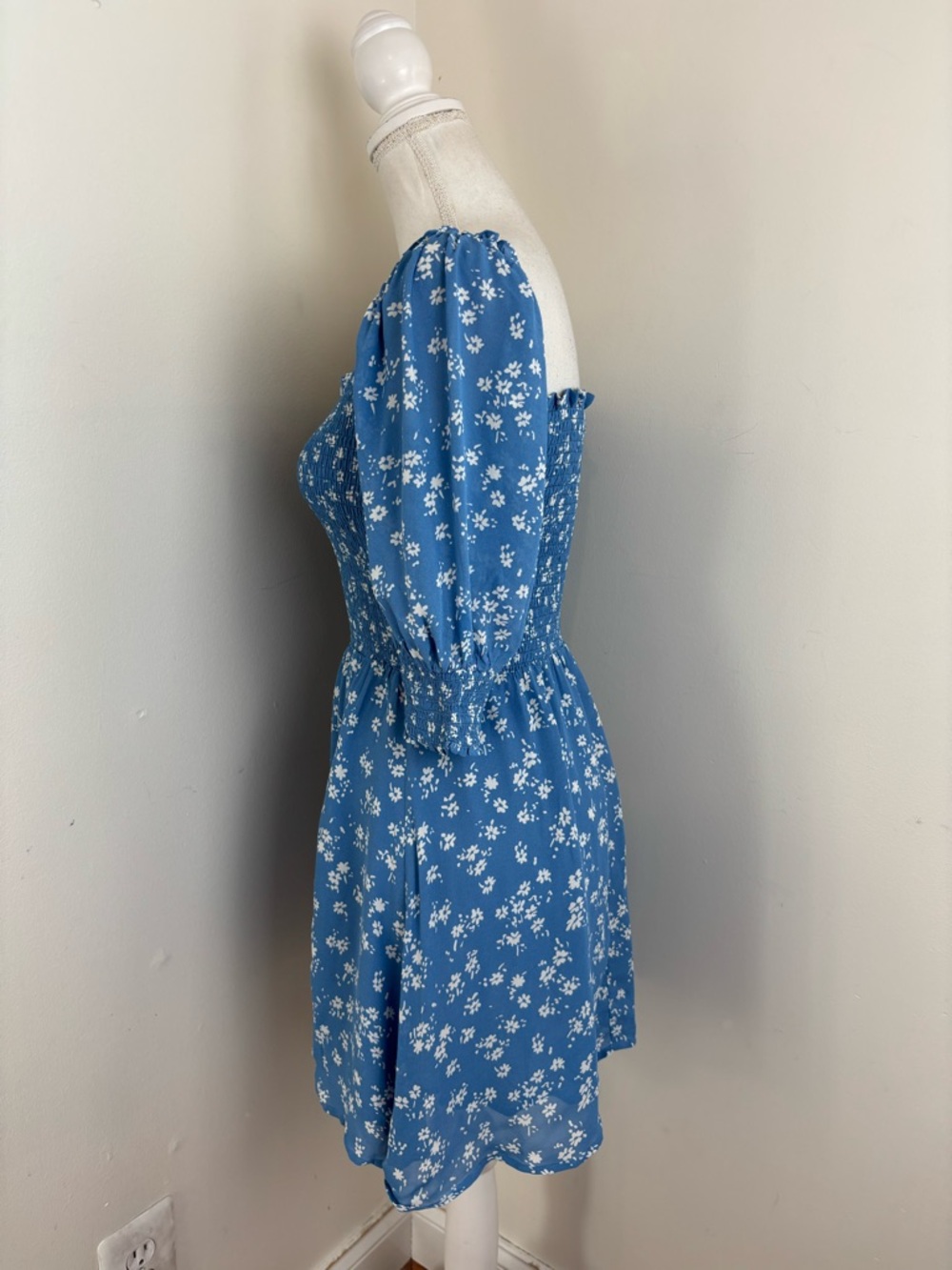 Reformation Elle Dress in Lassen Blue Size 6 NWOT - Picture 3 of 9